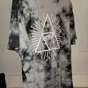 HUF Black Tye Dye Shirt